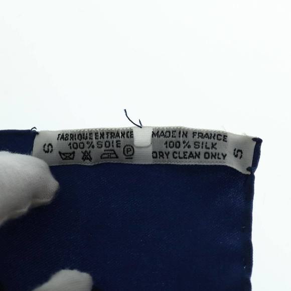 HERMES Carre 90 dies et hore Scarf Silk Blue Auth tb932 - Picture 13 of 13